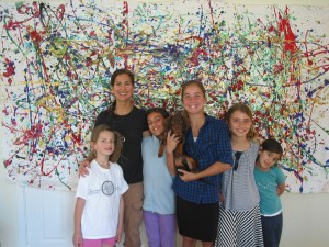 Spring Break Art Camp 2010 - Group Pollock Project